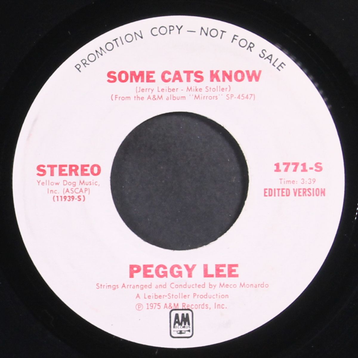 some cats know / short by PEGGY LEE