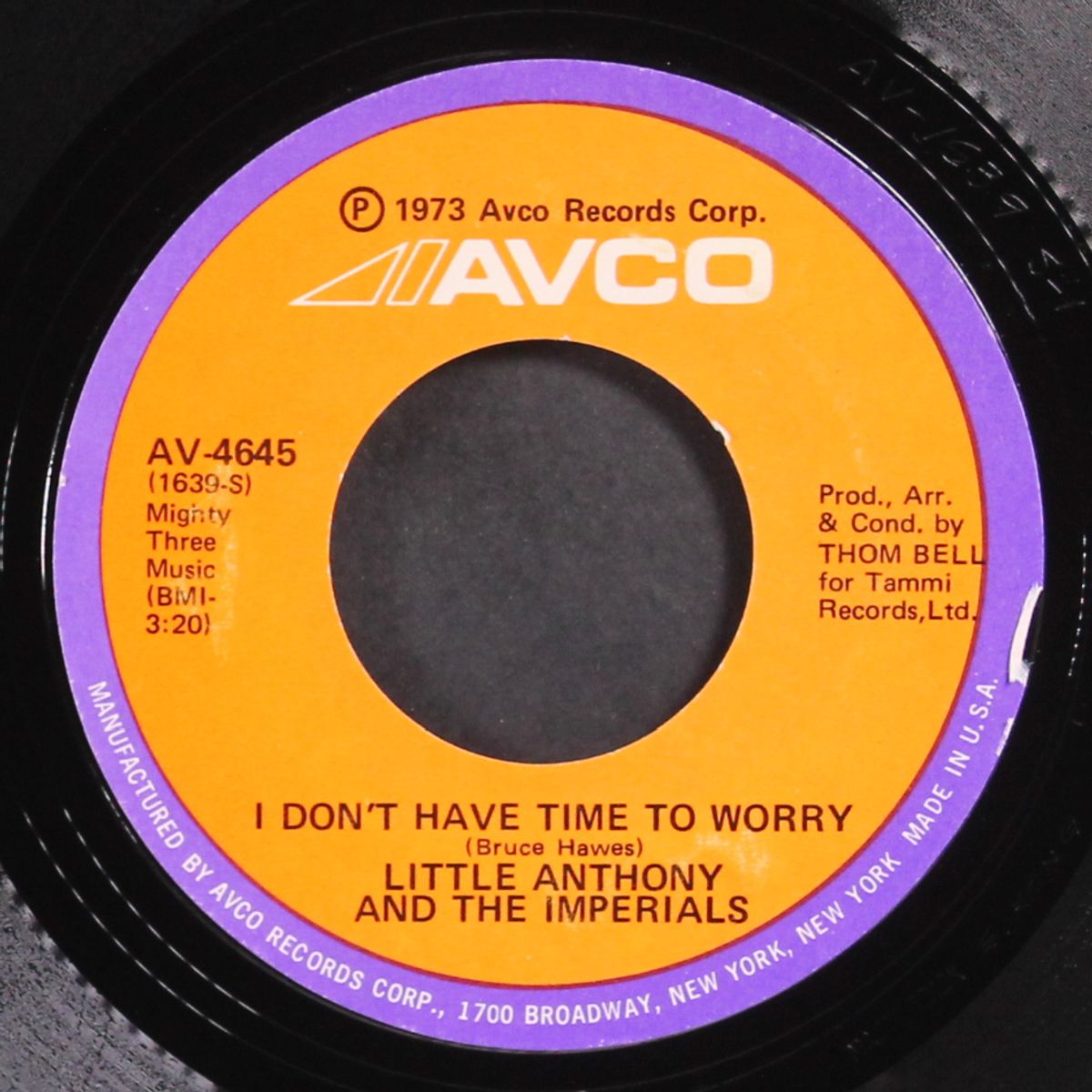 i don't have time to worry / the loneliest house on the block by LITTLE ANTHONY & IMPERIALS