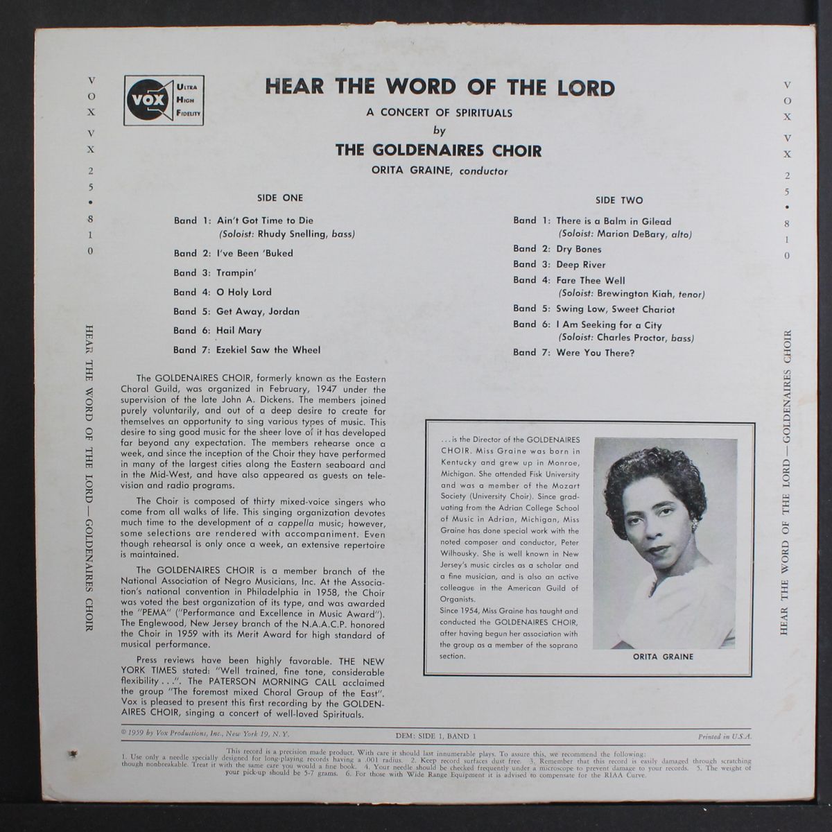 hear the word of the lord by GOLDENAIRES CHOIR