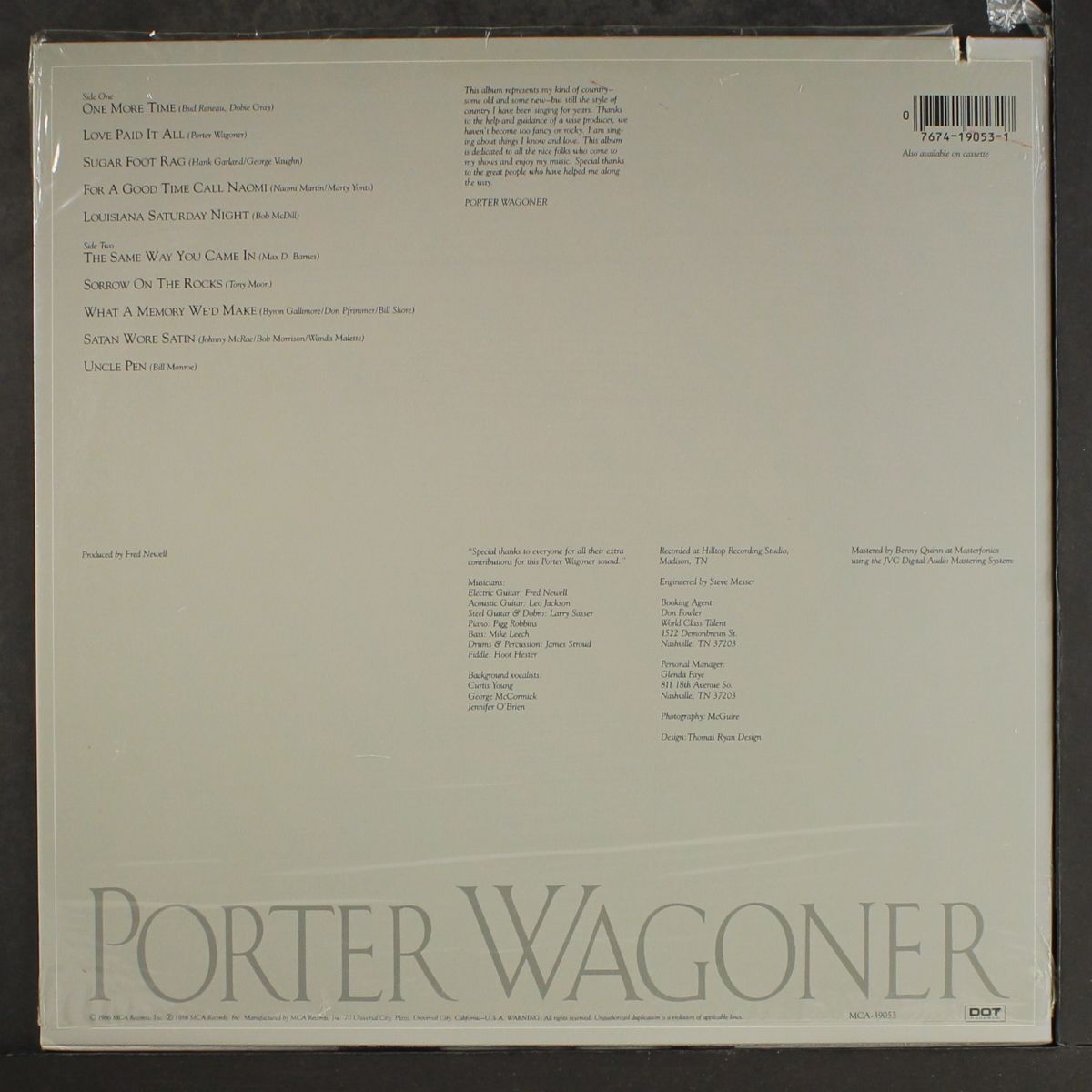 porter wagoner by PORTER WAGONER