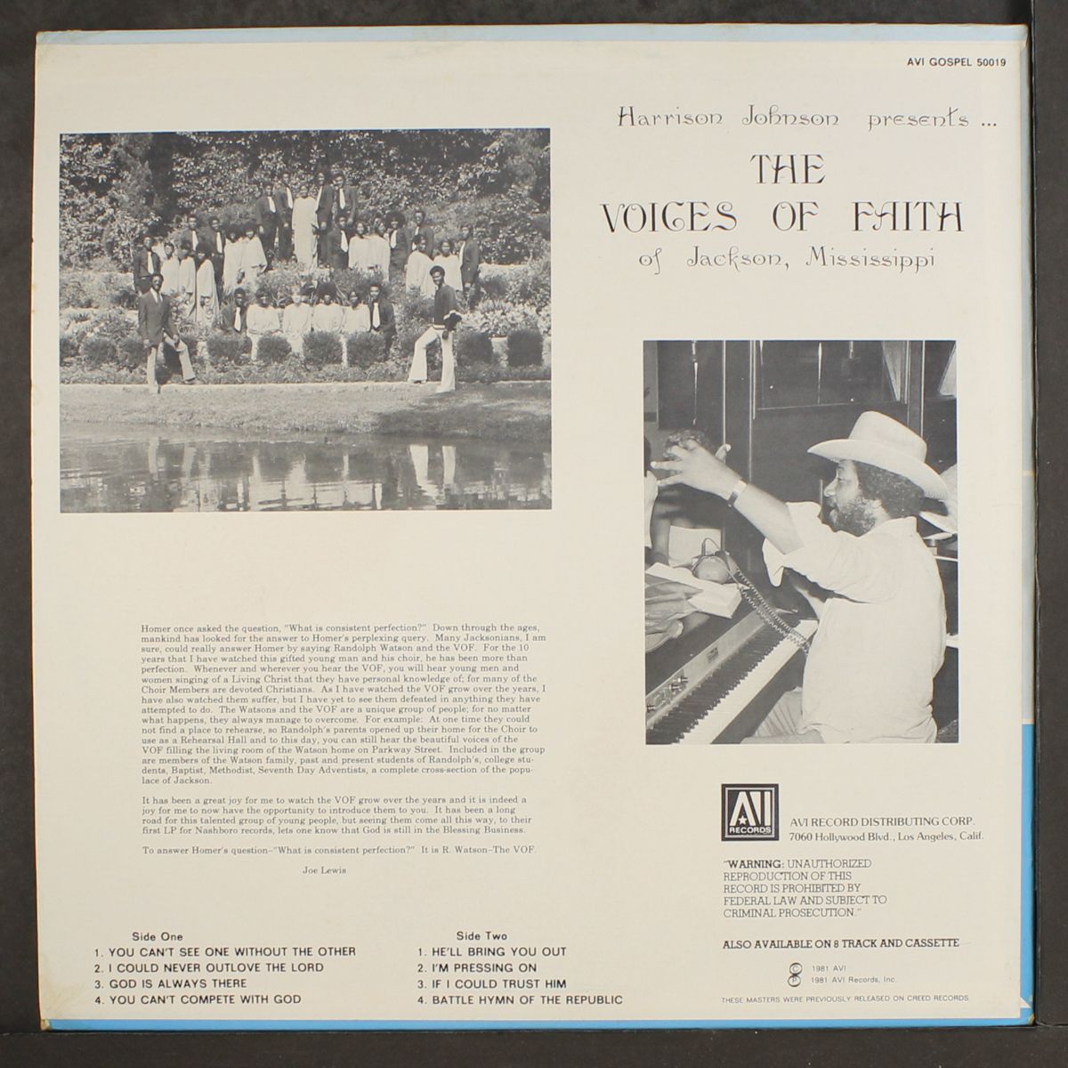 harrison johnson presents by VOICES OF FAITH