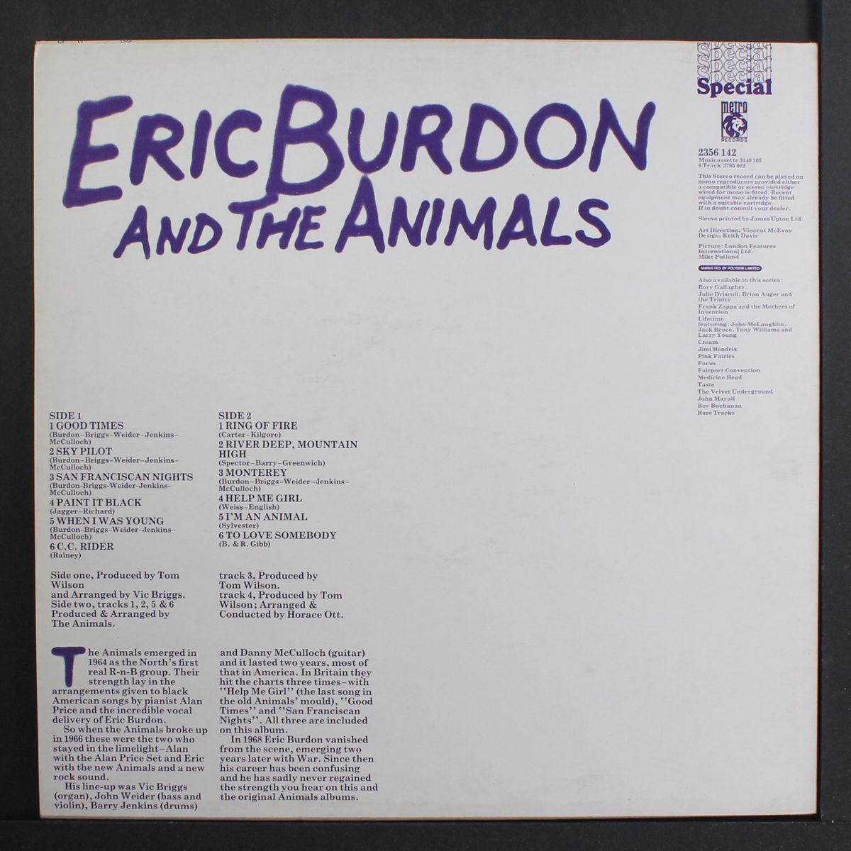 eric burdon & the animals by ERIC BURDON & ANIMALS