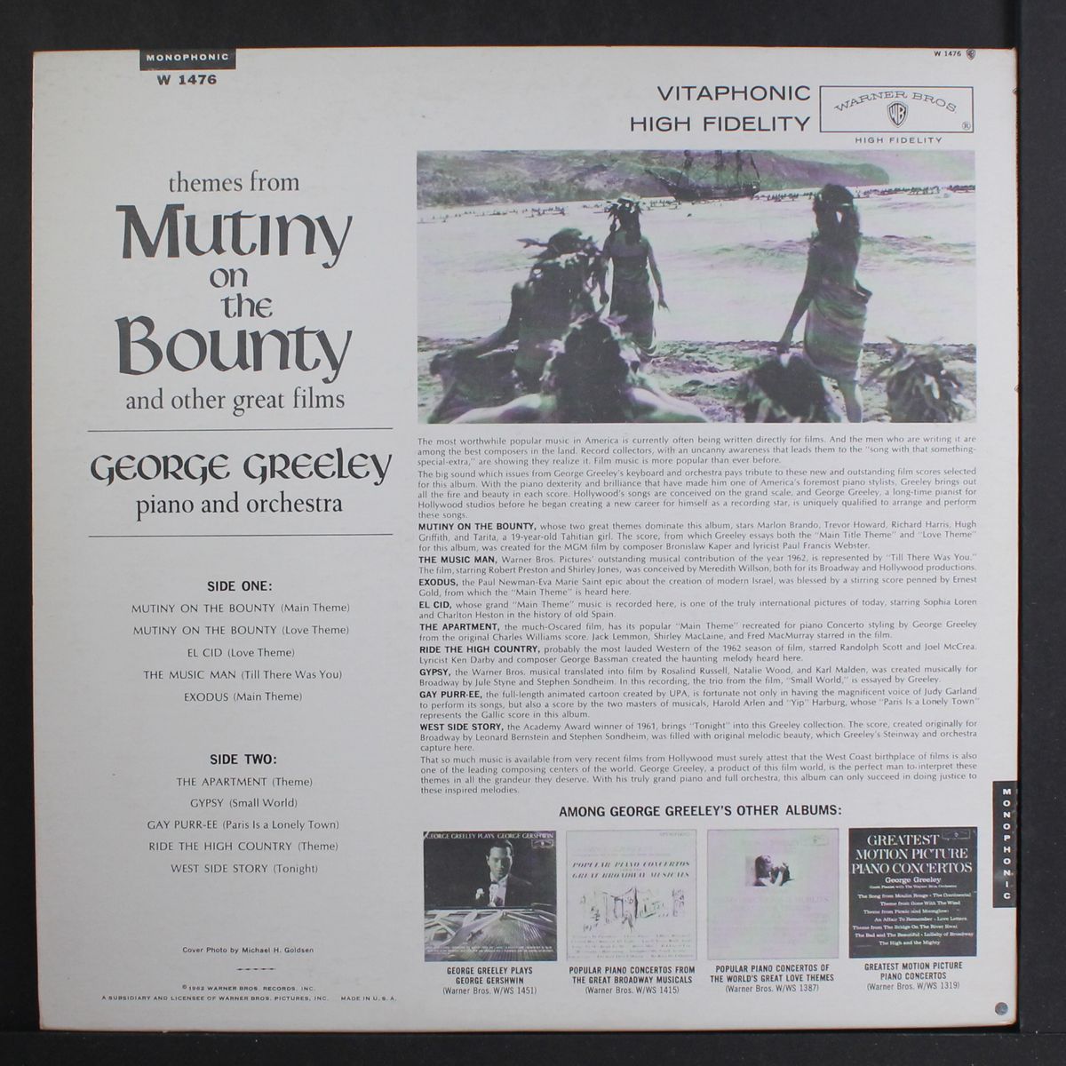 themes from mutiny on the bounty and other great films by GEORGE GREELEY