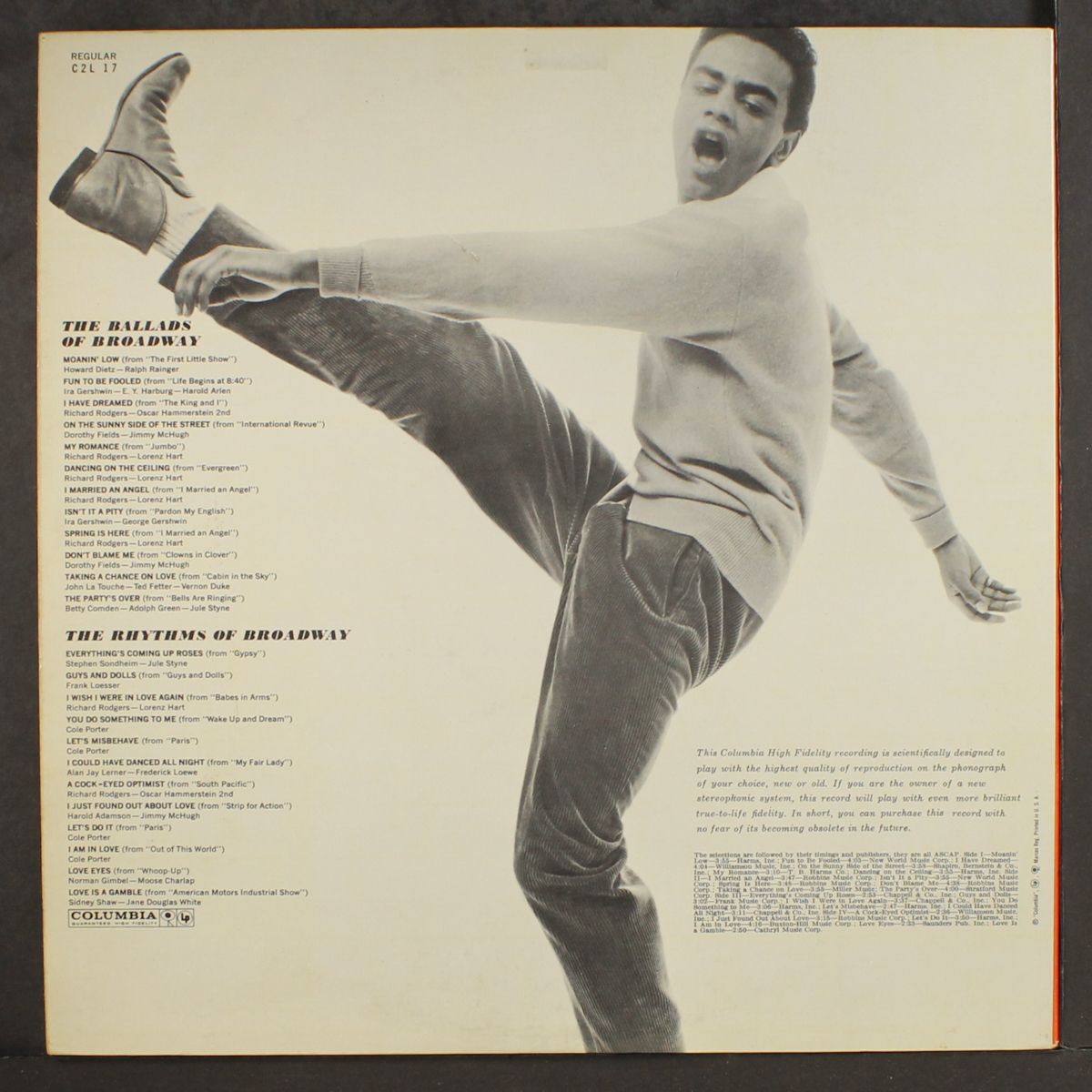 the rhythms and ballads of broadway by JOHNNY MATHIS