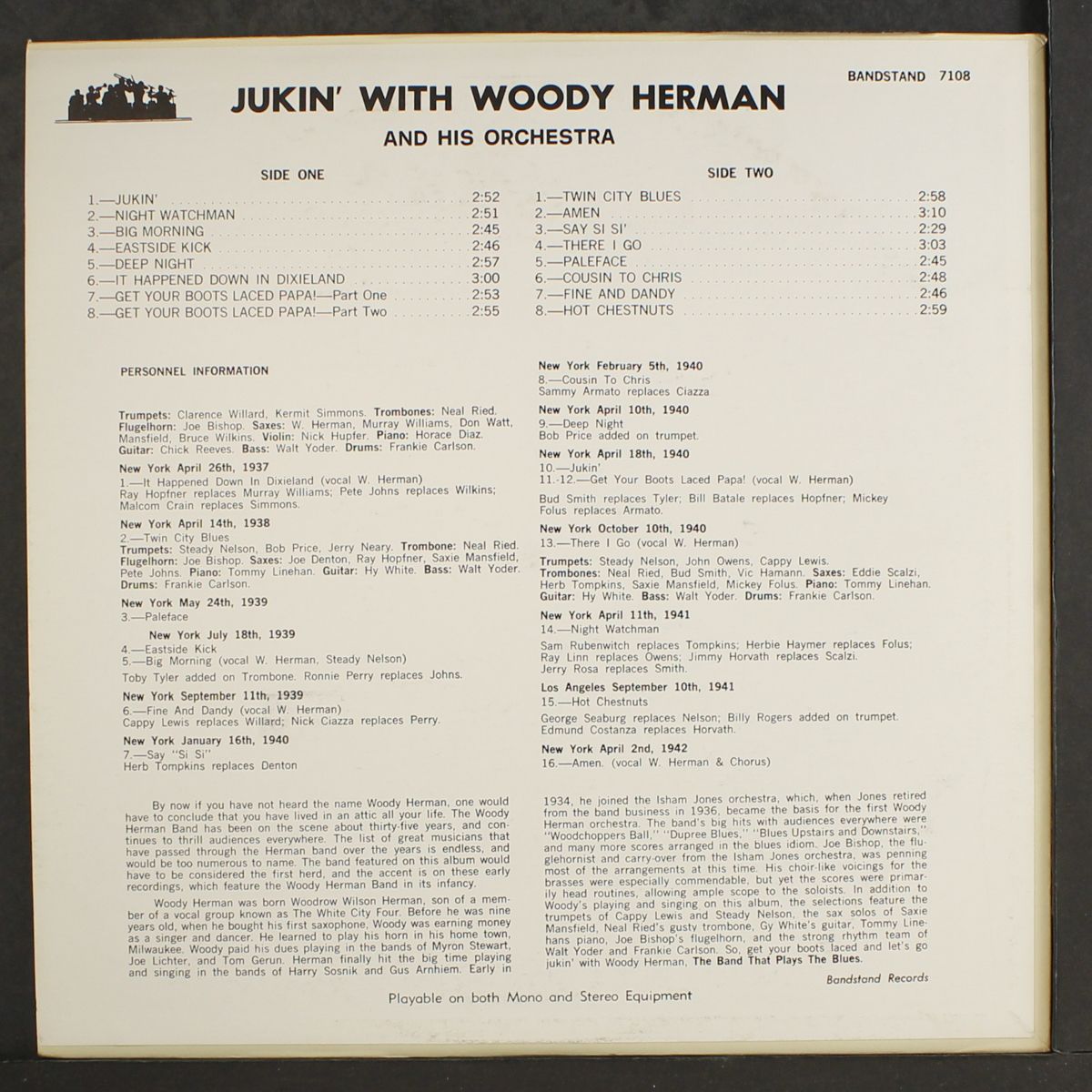 jukin' with by WOODY HERMAN