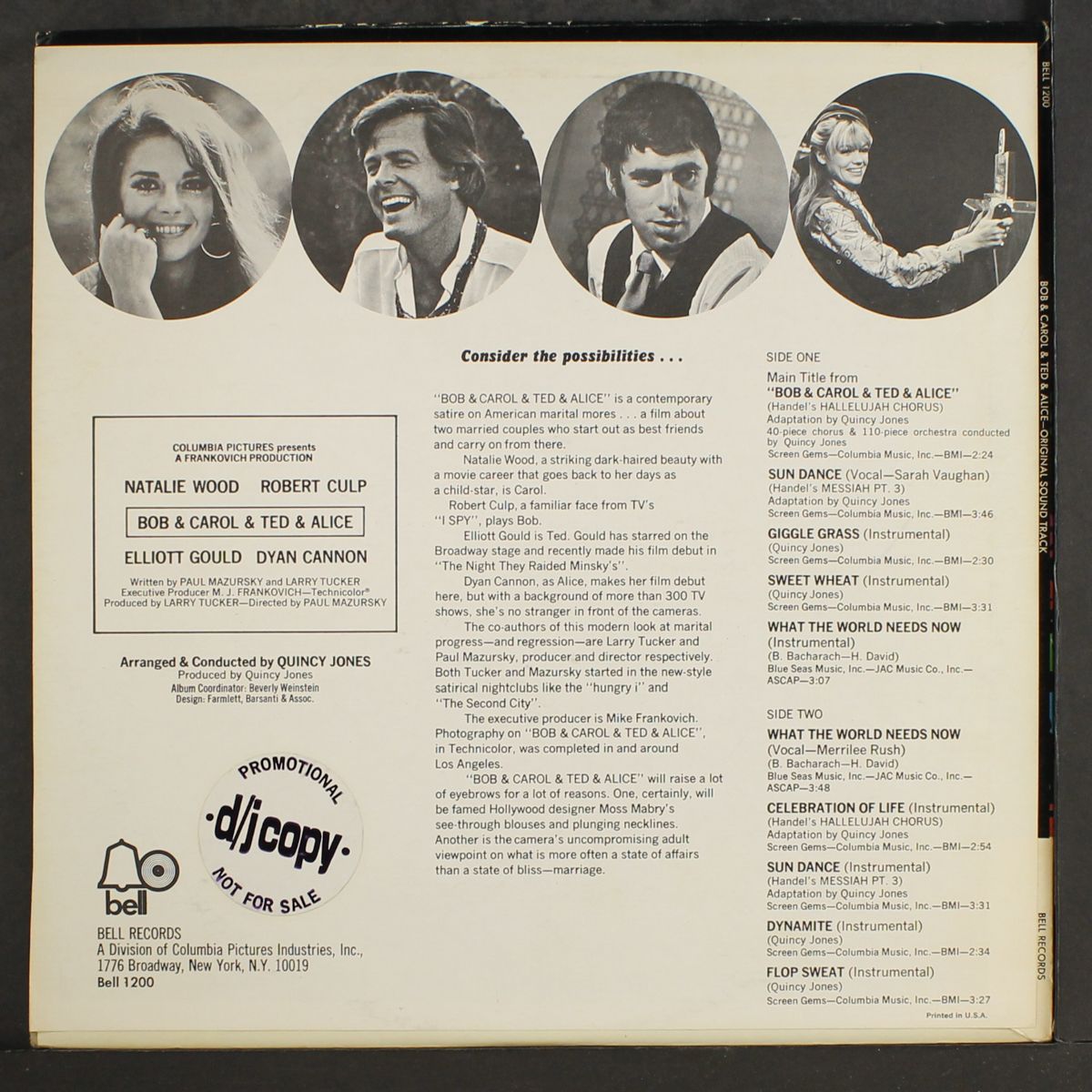 bob & carol & ted & alice by SOUNDTRACK