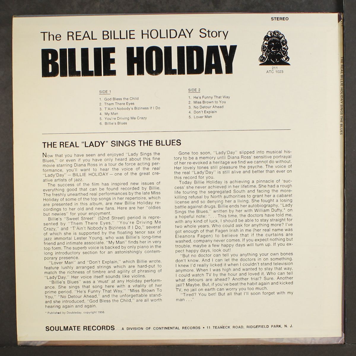 the real lady day sings the blues by BILLIE HOLIDAY