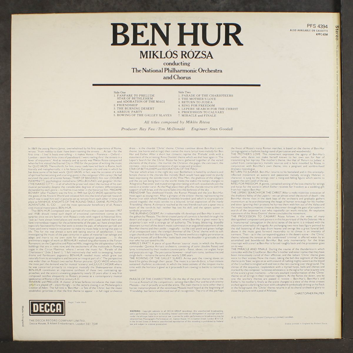 ben hur by MIKLOS ROZSA