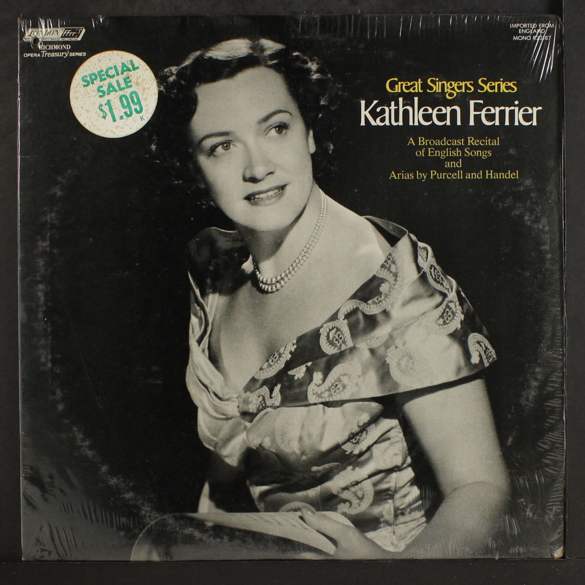 english songs and arias by purcell and handell by KATHLEEN FERRIER