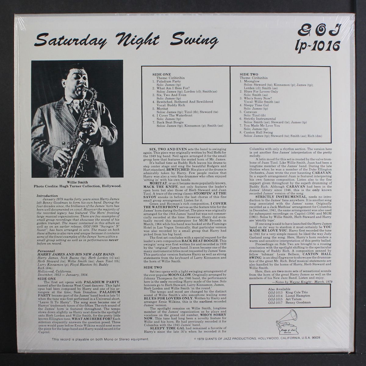 saturday night swing by HARRY JAMES