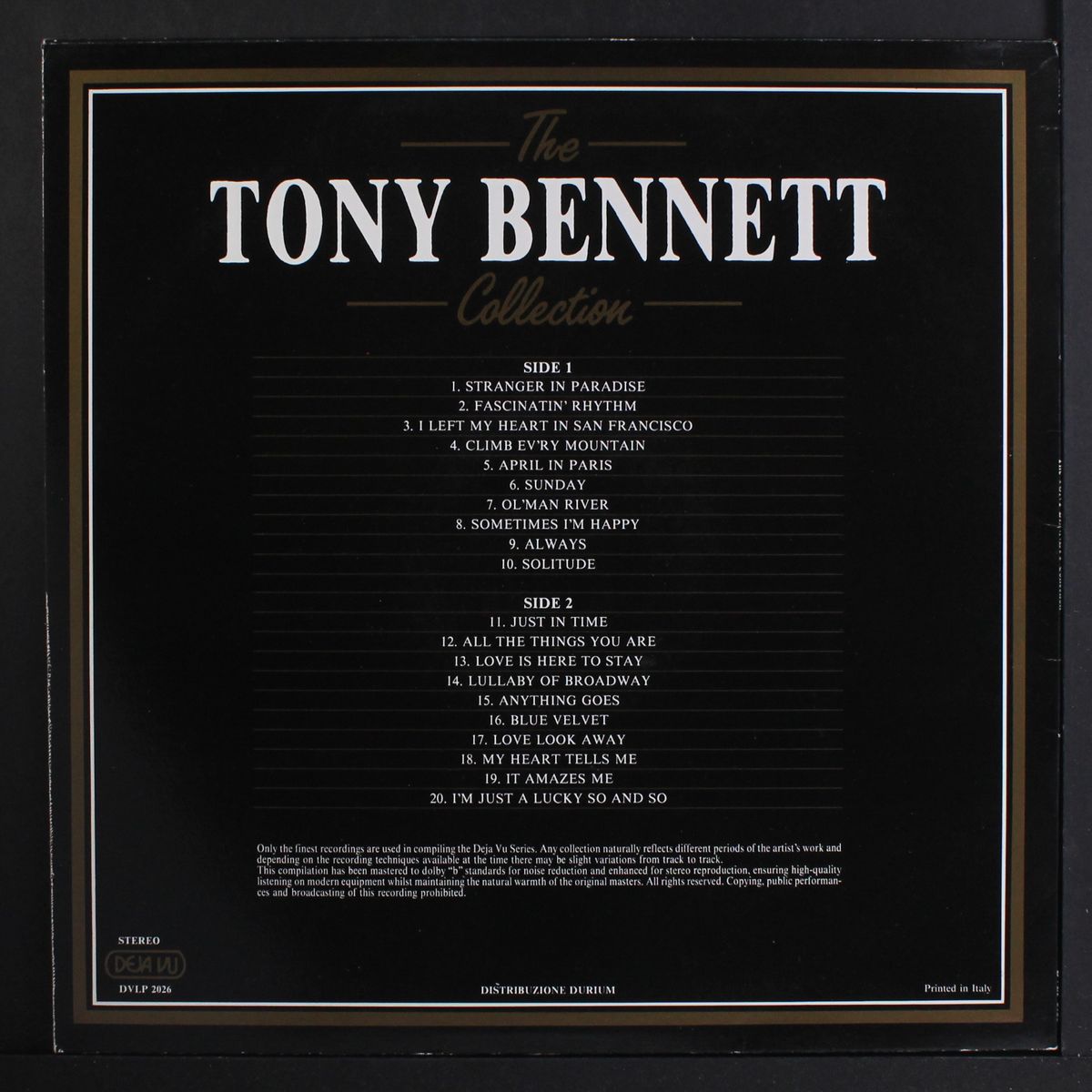 20 golden greats by TONY BENNETT