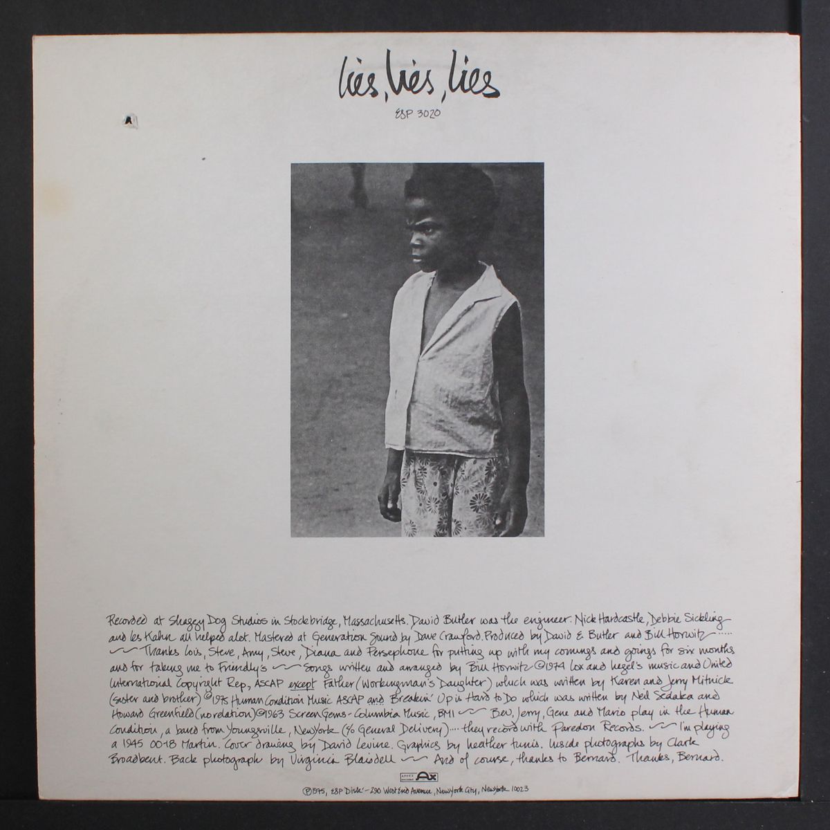 lies, lies, lies by BILL HORWITZ