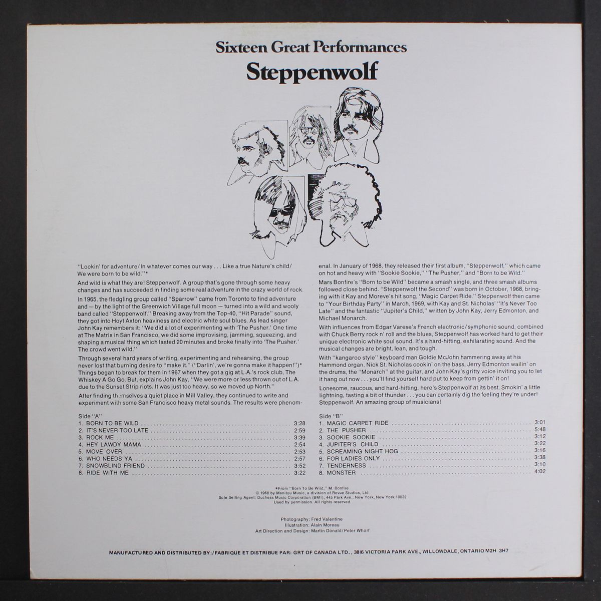 sixteen great performances by STEPPENWOLF