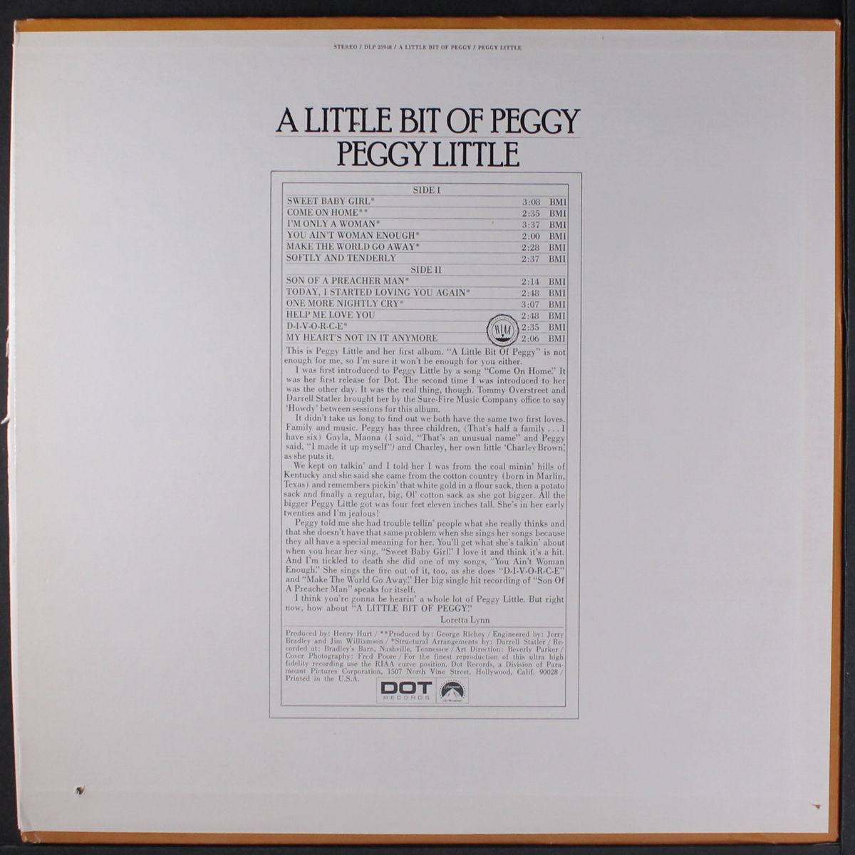 a little bit of peggy by PEGGY LITTLE