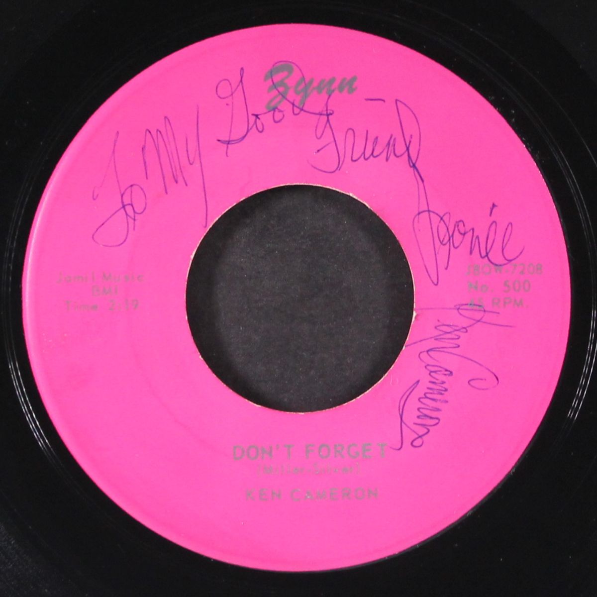 don't forget / prisoner's song by KEN CAMERON & GROUP