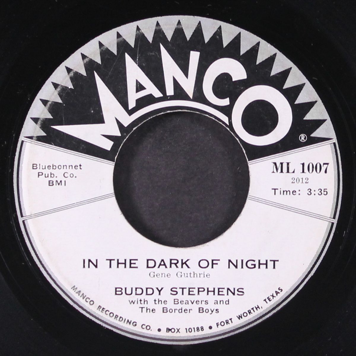 in the dark of night / no one will know by BUDDY STEPHENS