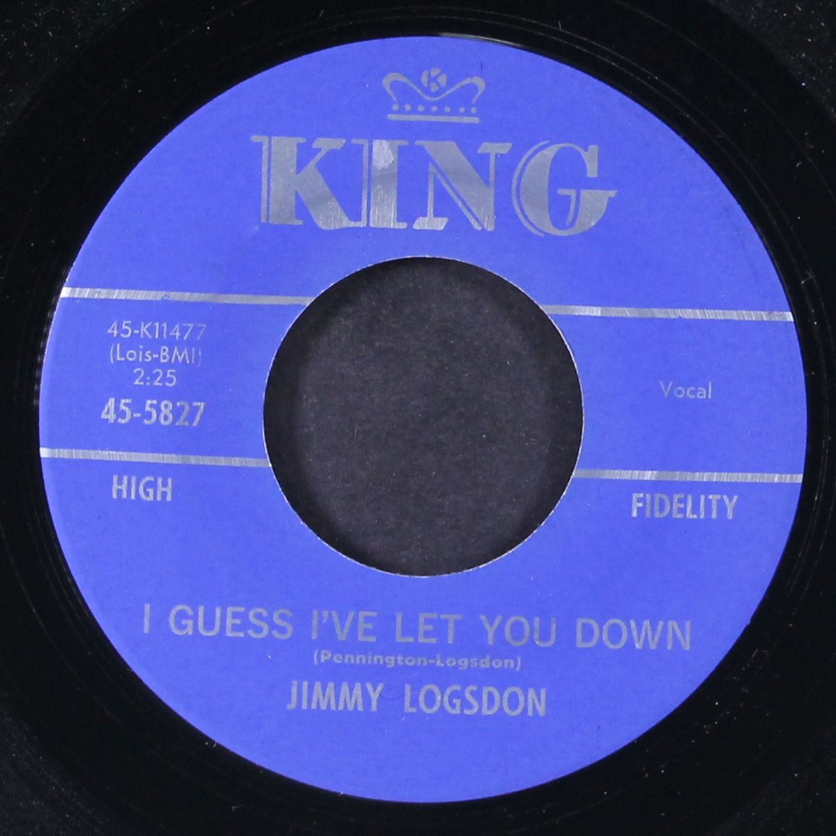 i guess i've let you down / making believe by JIMMY LOGSDON