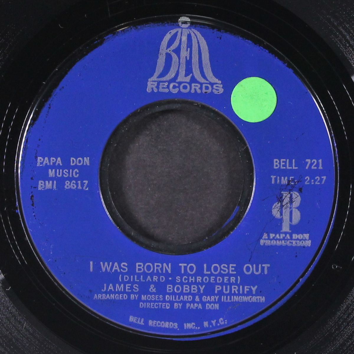 i can remember / i was born to lose out by JAMES & BOBBY PURIFY