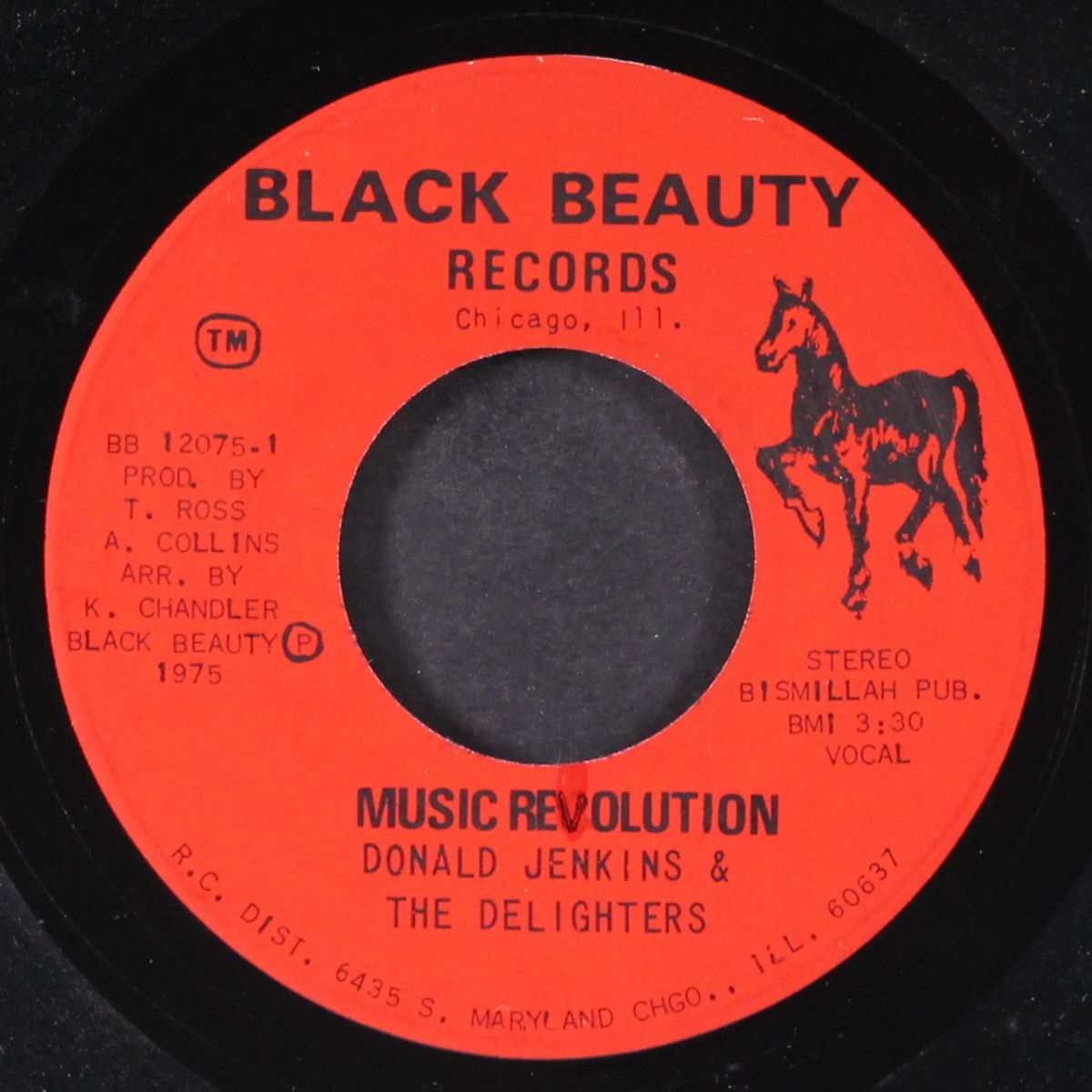 music revolution / my lucky day by DONALD JENKINS & DELIGHTERS