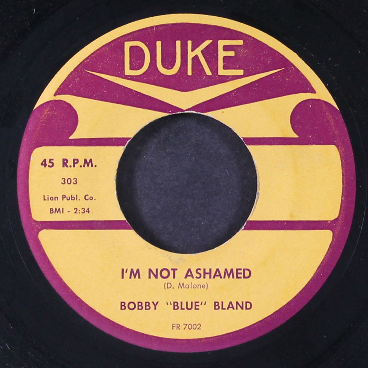 i'm not ashamed / wishing well by BOBBY BLAND
