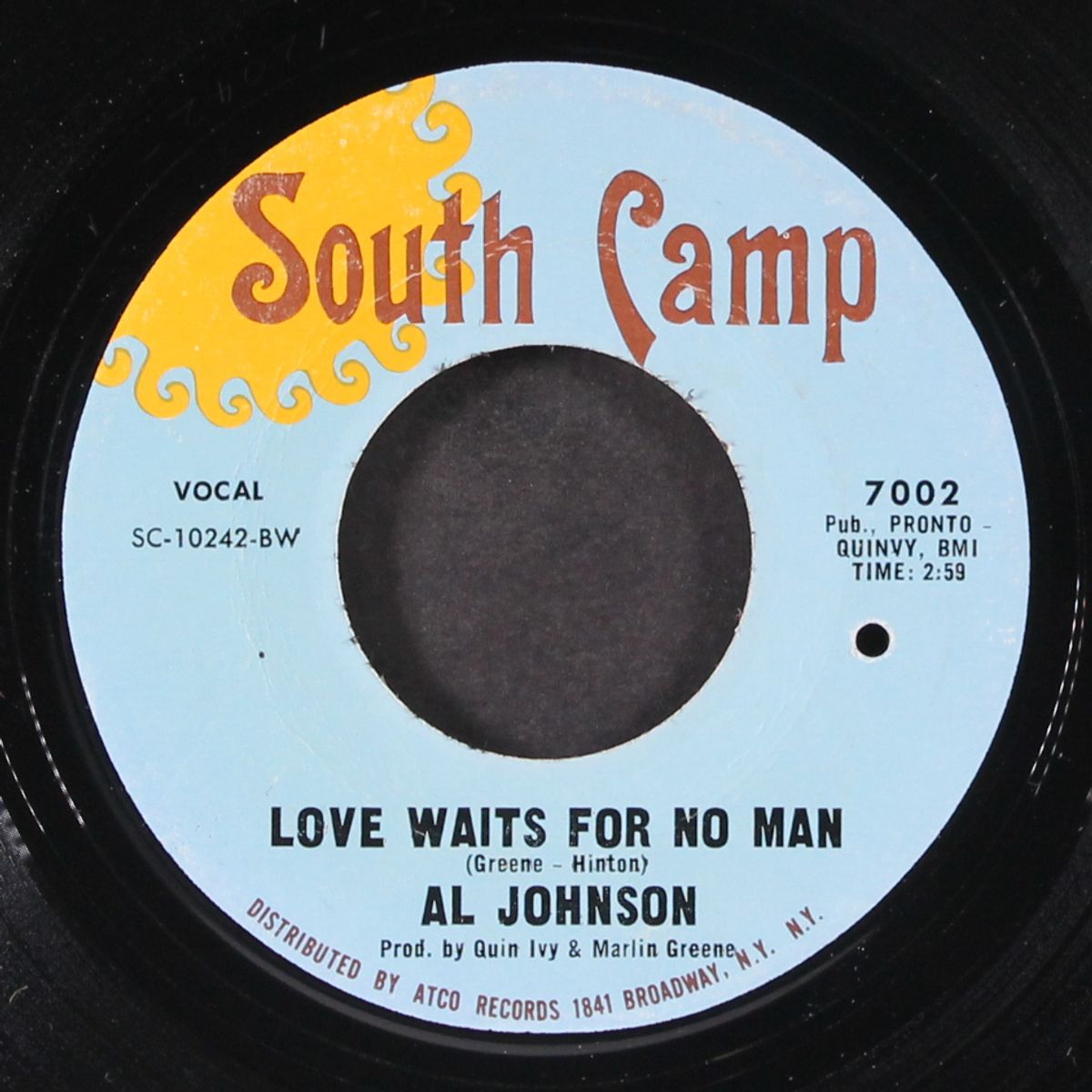 love waits for no man / bless your sweet little soul by AL JOHNSON