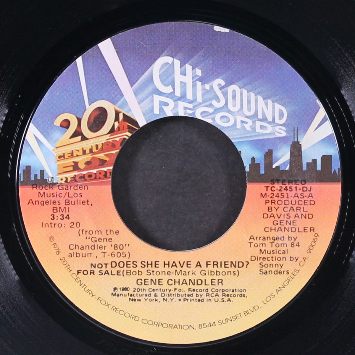 does she have a friend / mono by GENE CHANDLER