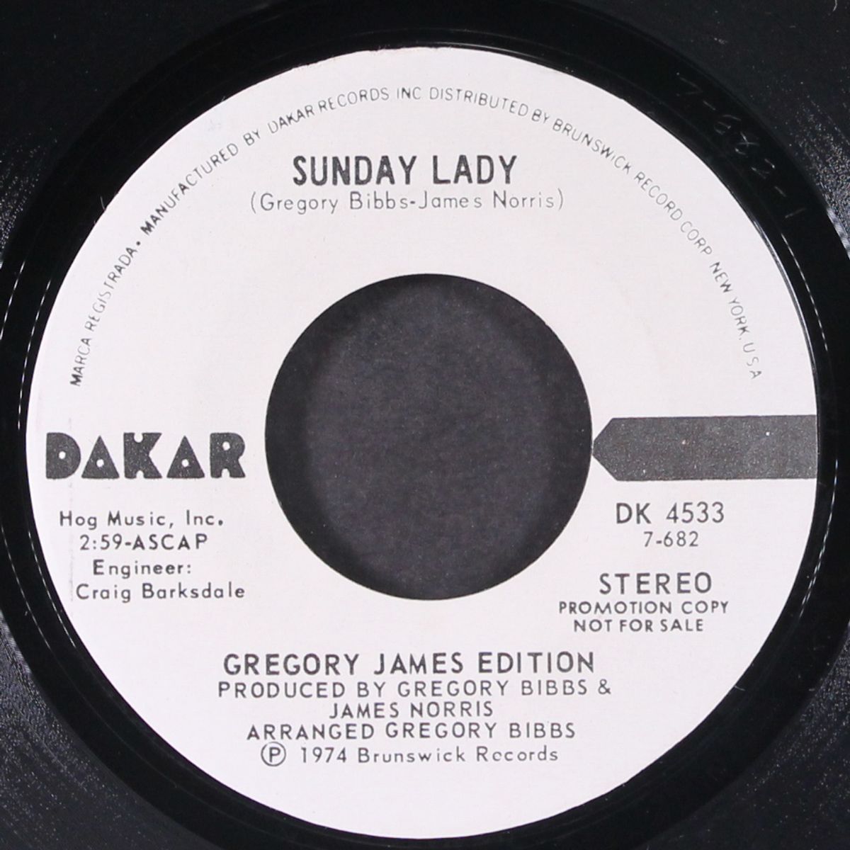 sunday lady / mono by GREGORY JAMES EDITION