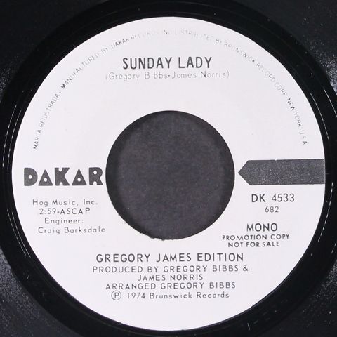 GREGORY JAMES EDITION