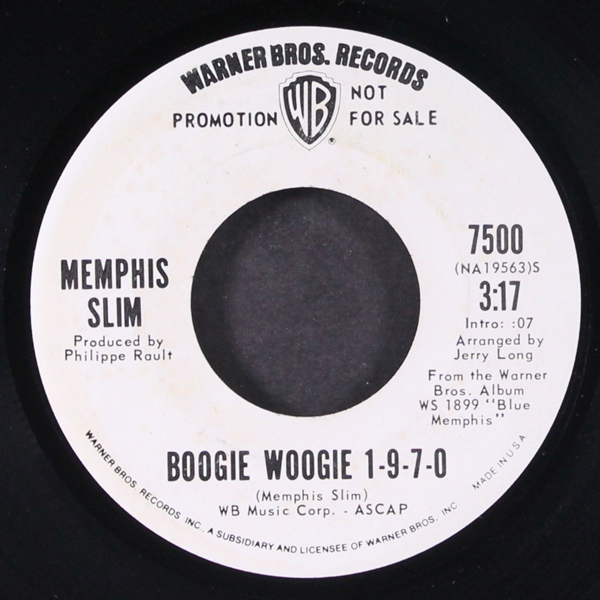 boogie woogie 1-9-7-0 / chicago seven by MEMPHIS SLIM