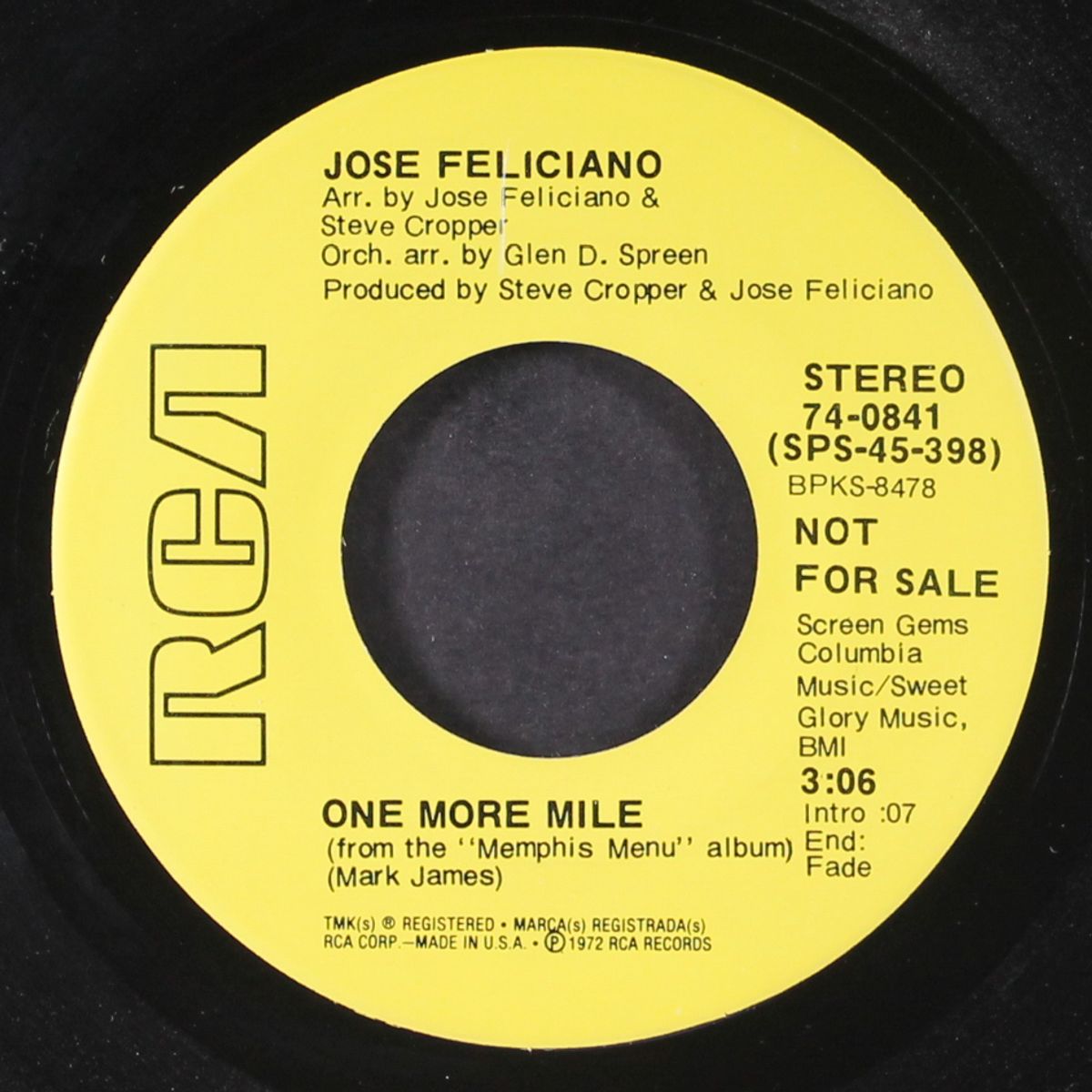 one more mile / mono by JOSE FELICIANO