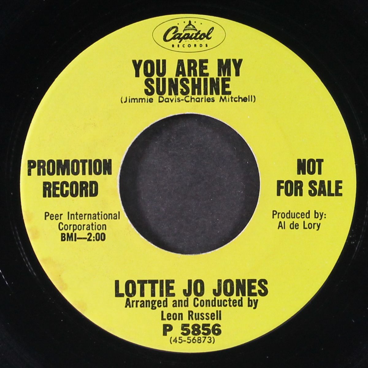 i'll drown in my own tears / you are my sunshine by LOTTIE JO JONES
