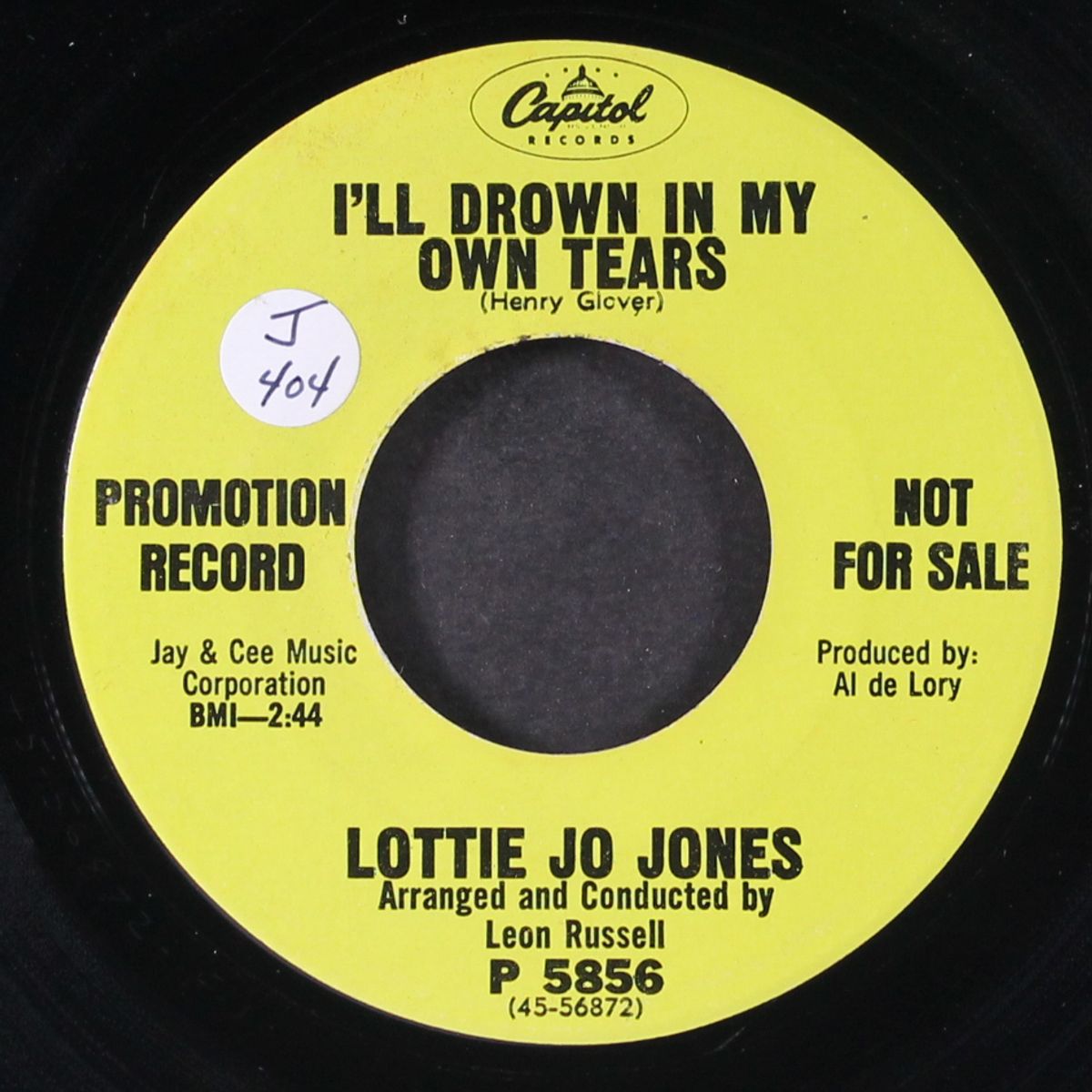 i'll drown in my own tears / you are my sunshine by LOTTIE JO JONES