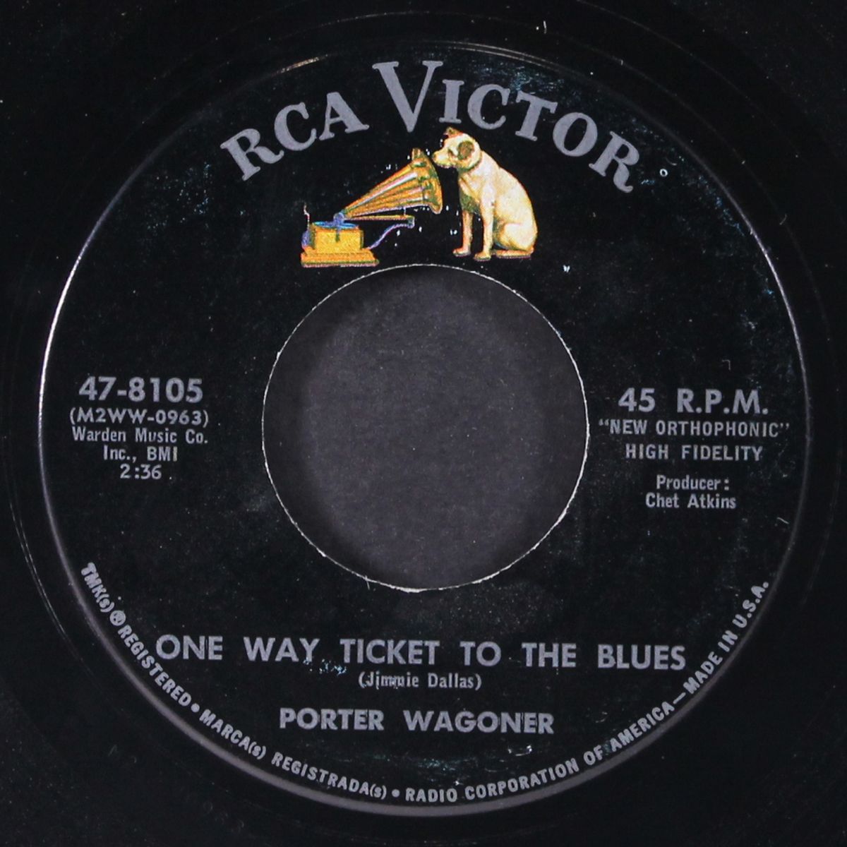 one way ticket to the blues / i've enjoyed as much of this as i can st by PORTER WAGONER