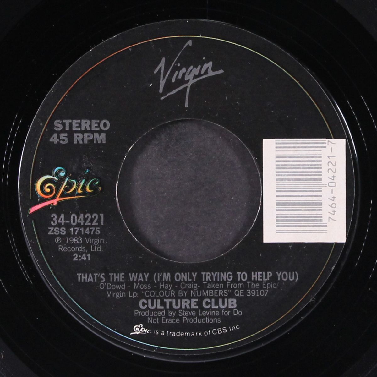 karma chameleon / that's the way by CULTURE CLUB