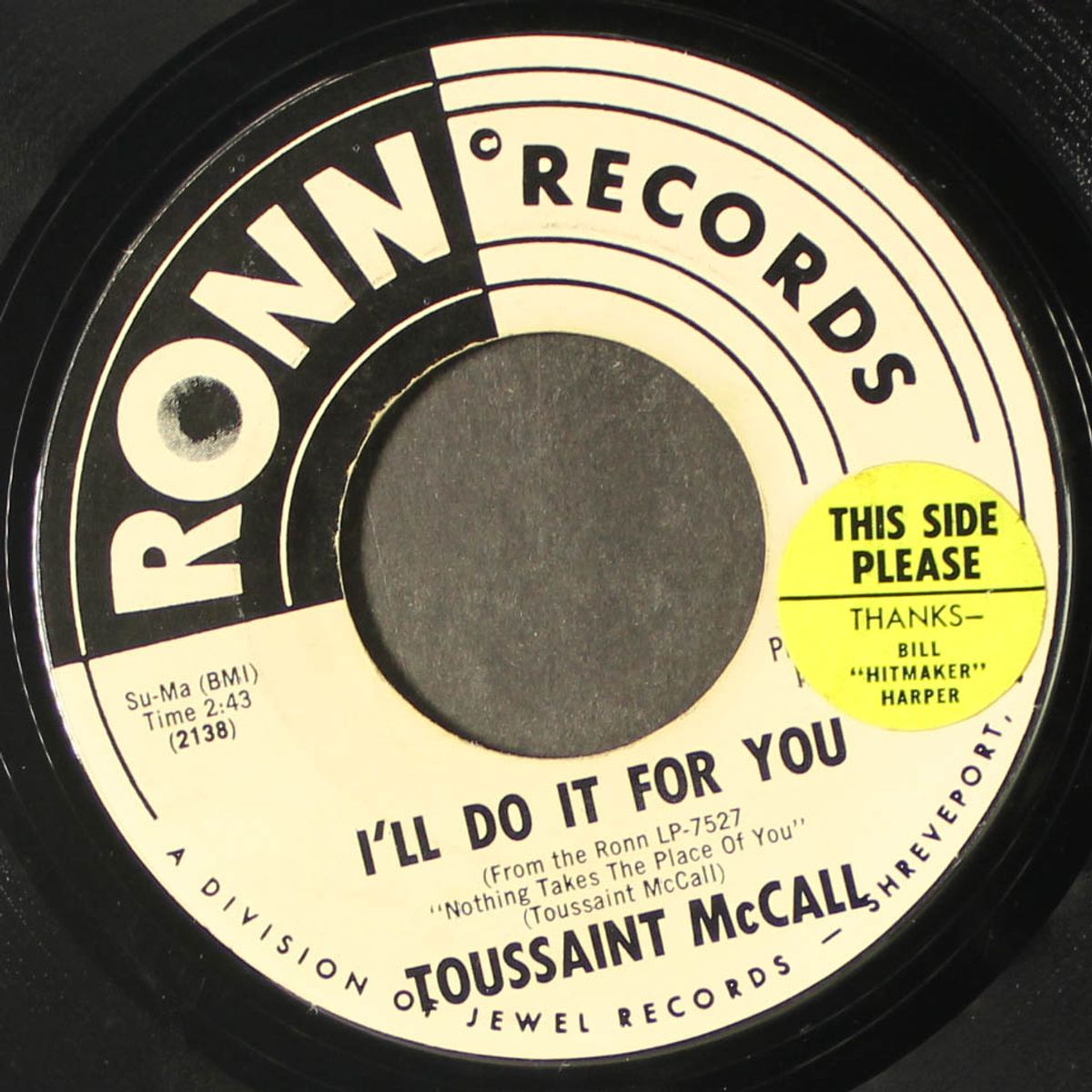 the toussaint shuffle / i'll do it to you by TOUSSAINT MCCALL