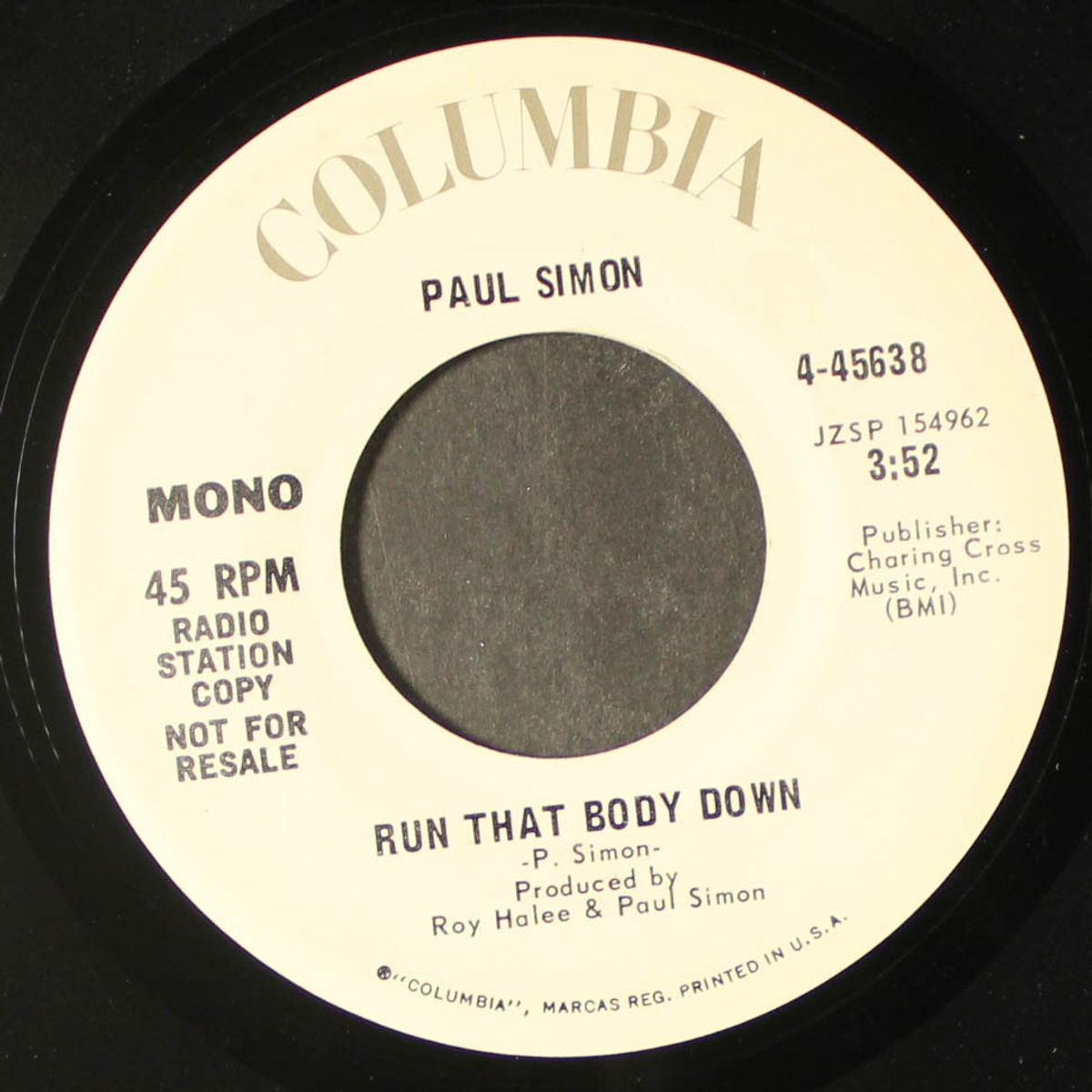duncan / run that body down by PAUL SIMON