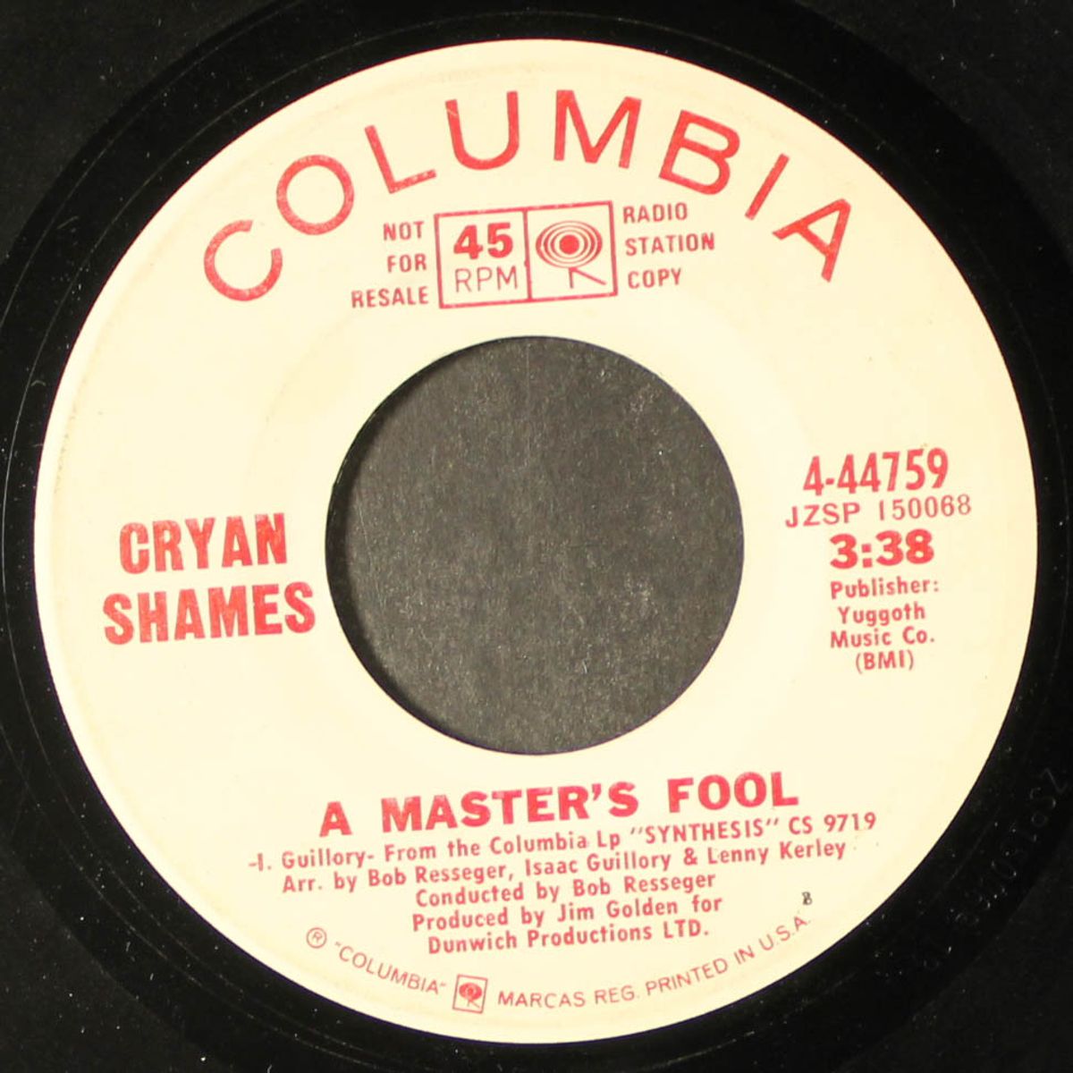 first train to california / a master's fool by CRYAN SHAMES