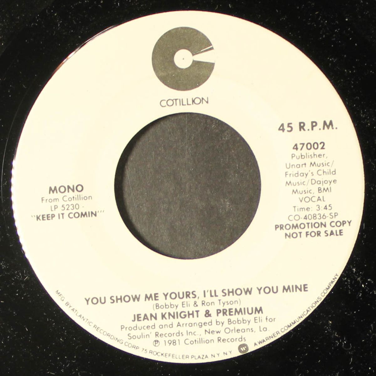 you show me yours, i'll show you mine / mono by JEAN KNIGHT & PREMIUM