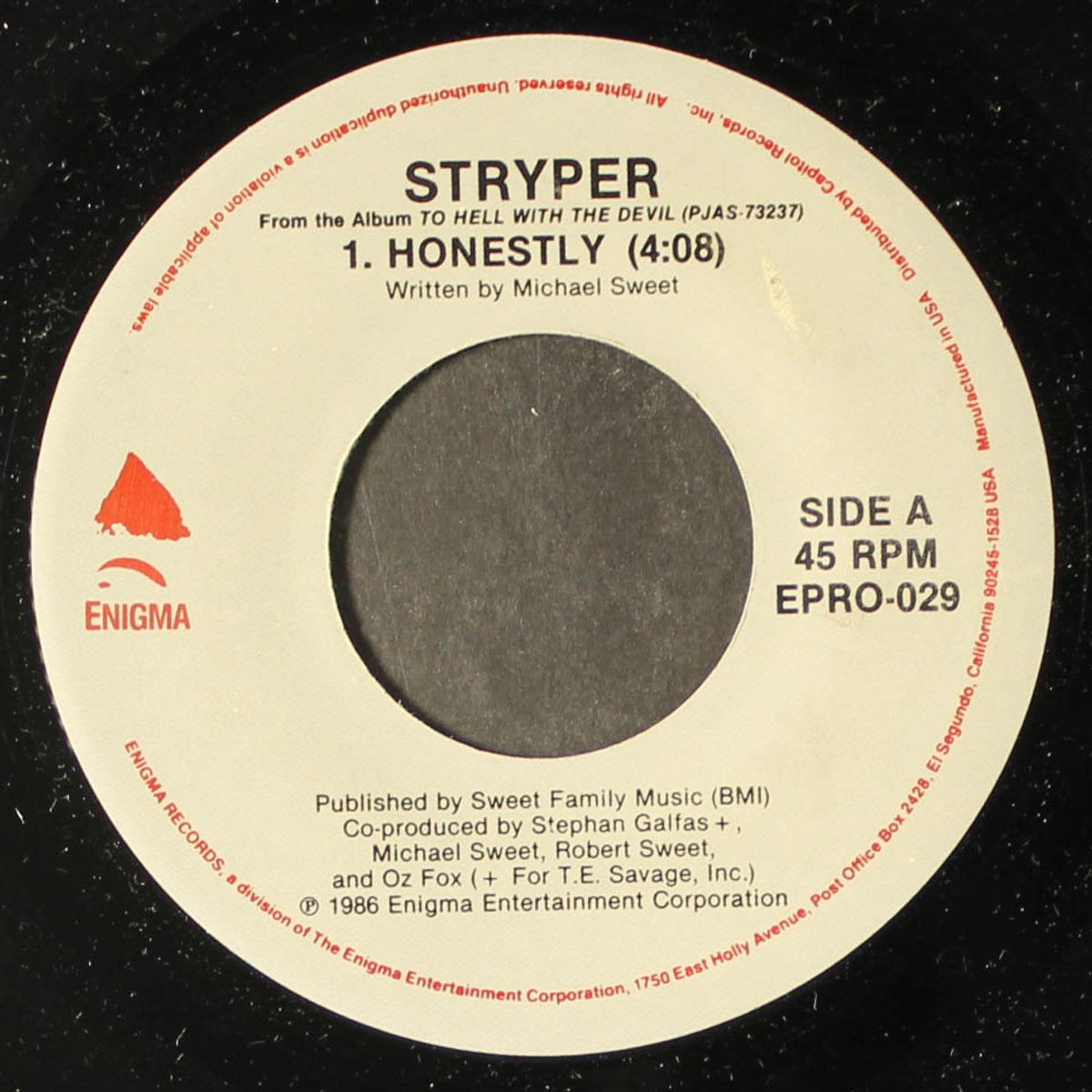 honestly by STRYPER