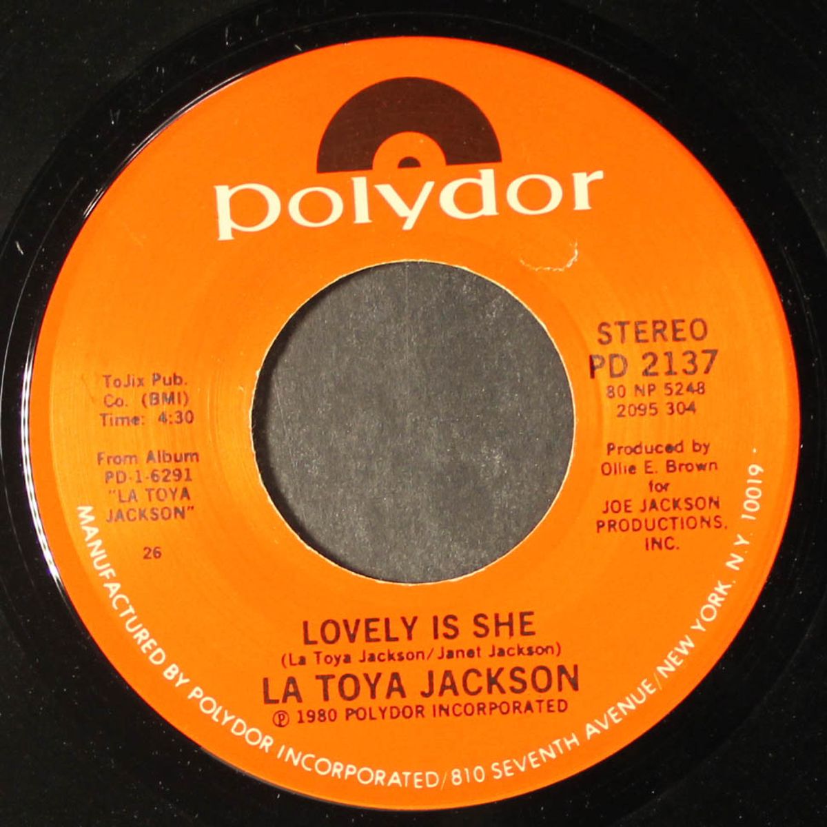 if you feel the funk / lovely is she by LA TOYA JACKSON