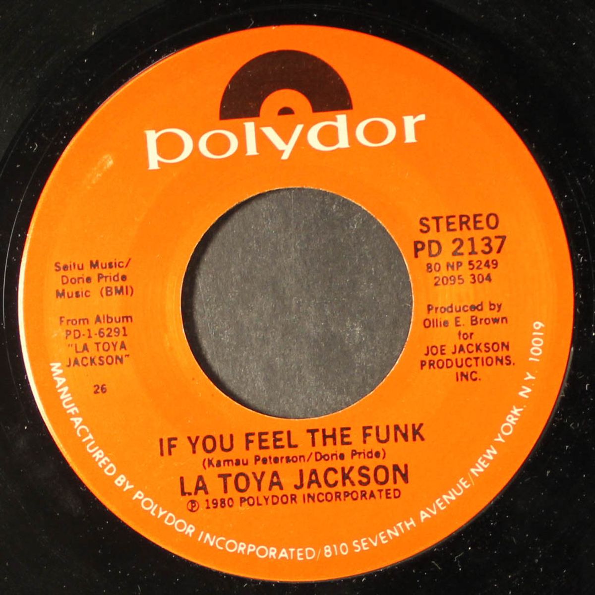 if you feel the funk / lovely is she by LA TOYA JACKSON