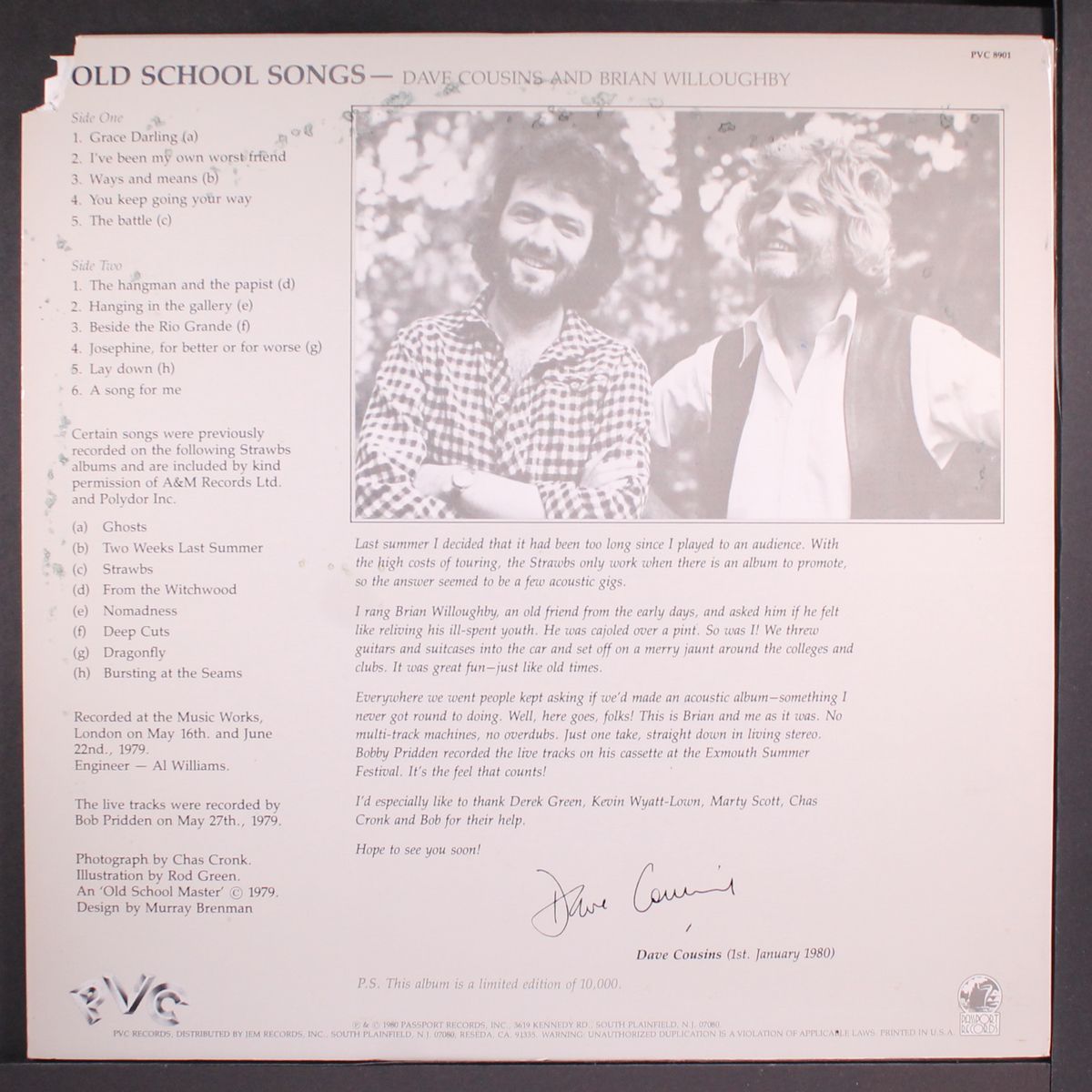 old school songs by DAVE COUSINS & BRIAN WILLOUGHBY