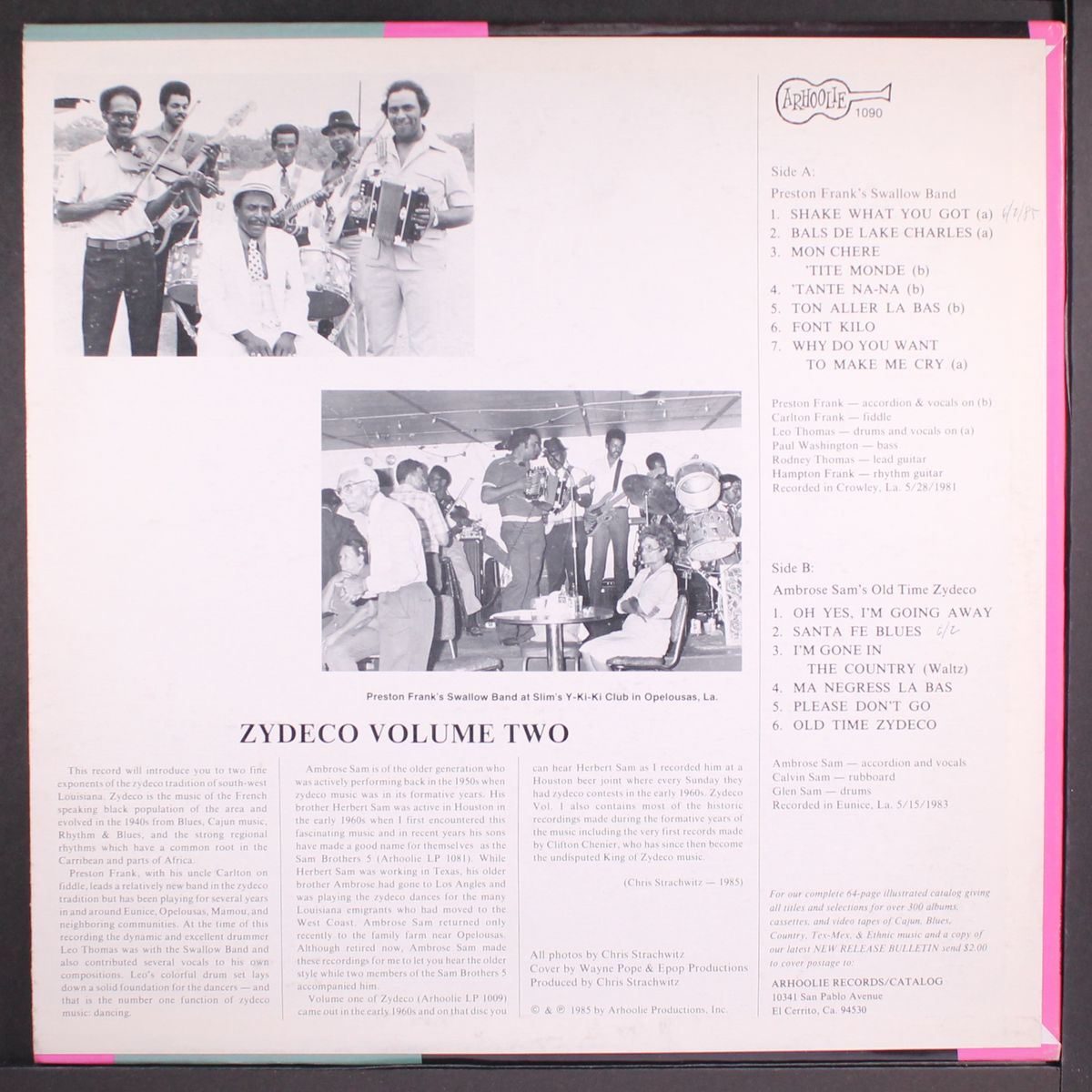 zydeco, vol. 2 by PRESTON FRANK / AMBROSE SAM