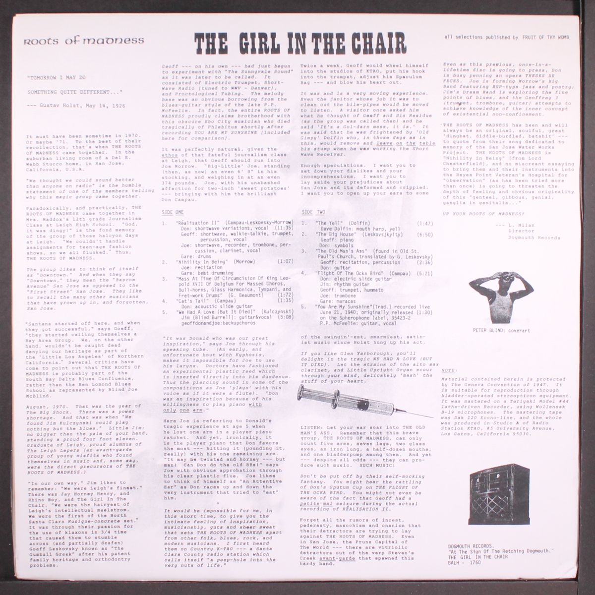 the girl in the chair by ROOTS OF MADNESS