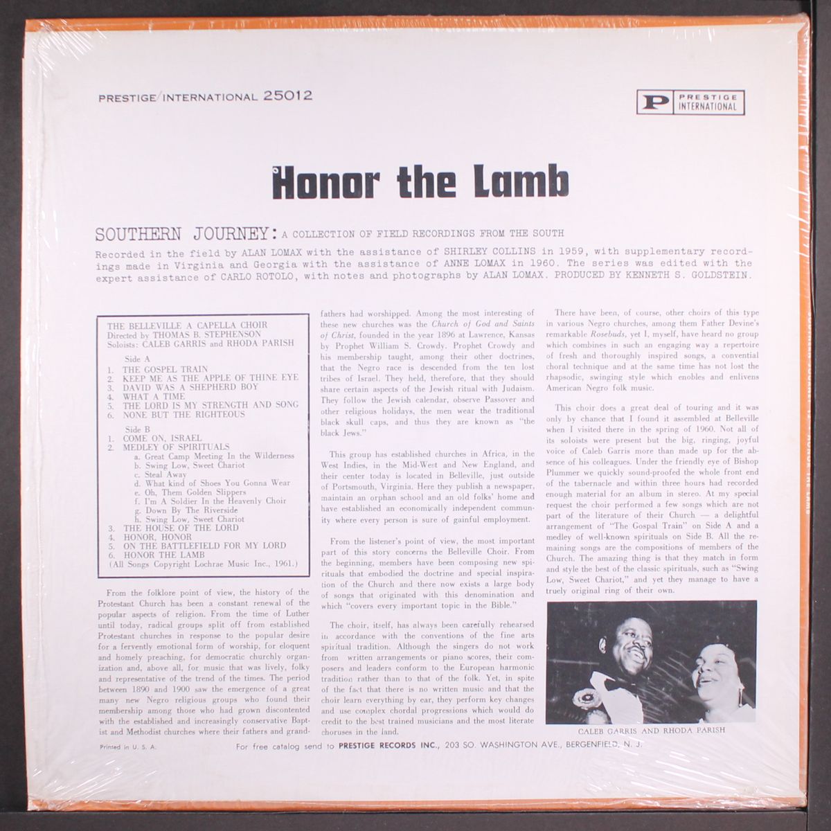 honor the lamb by BELLEVILLE A CAPELLA CHOIR