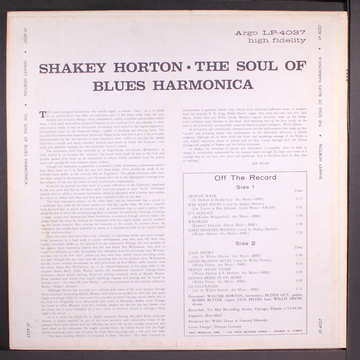 the soul of blues harmonica by SHAKEY HORTON