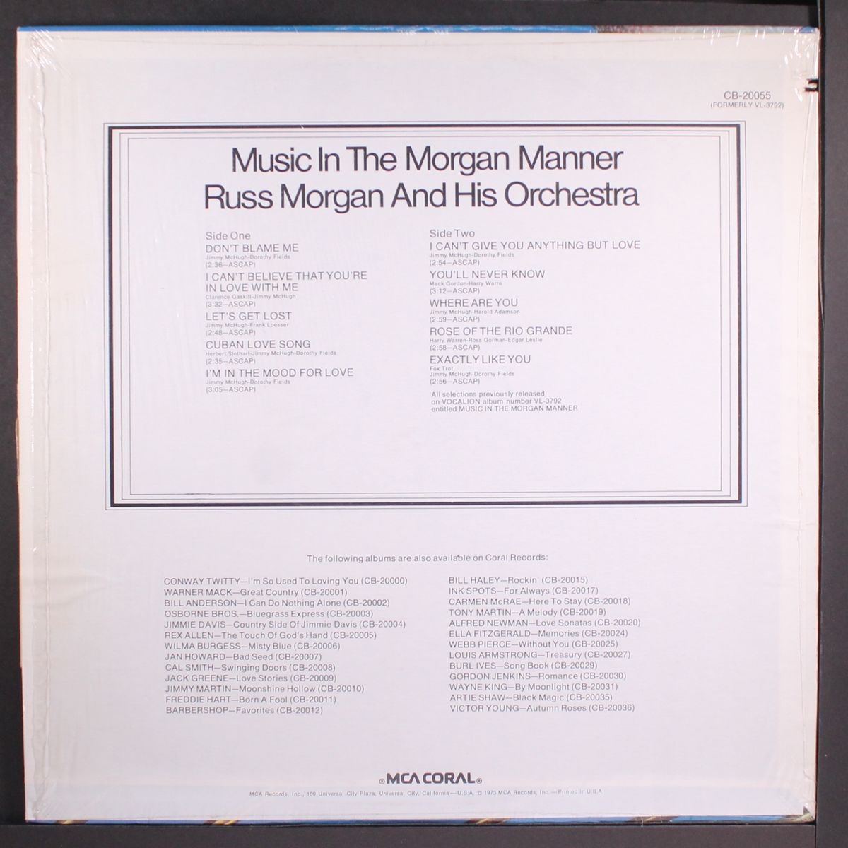 music in the morgan manner by RUSS MORGAN