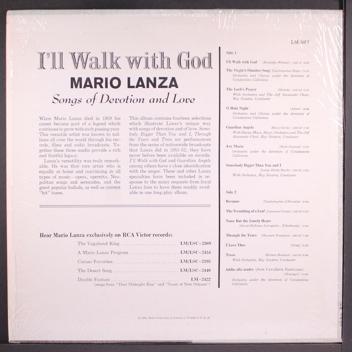 i'll walk with god by MARIO LANZA