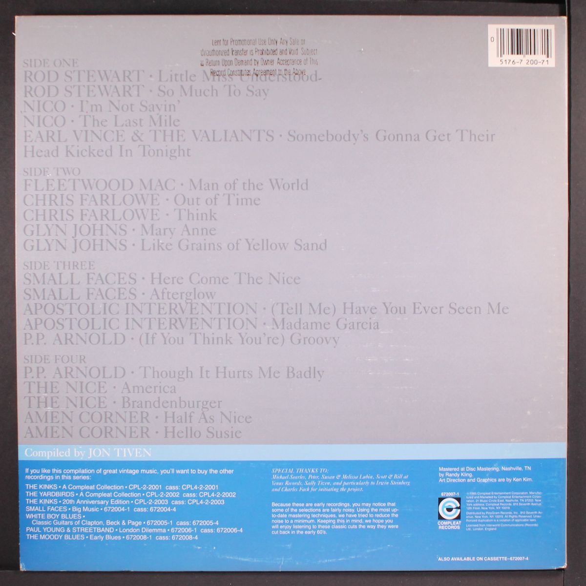 the immediate singles story, 20 x 10 by VARIOUS