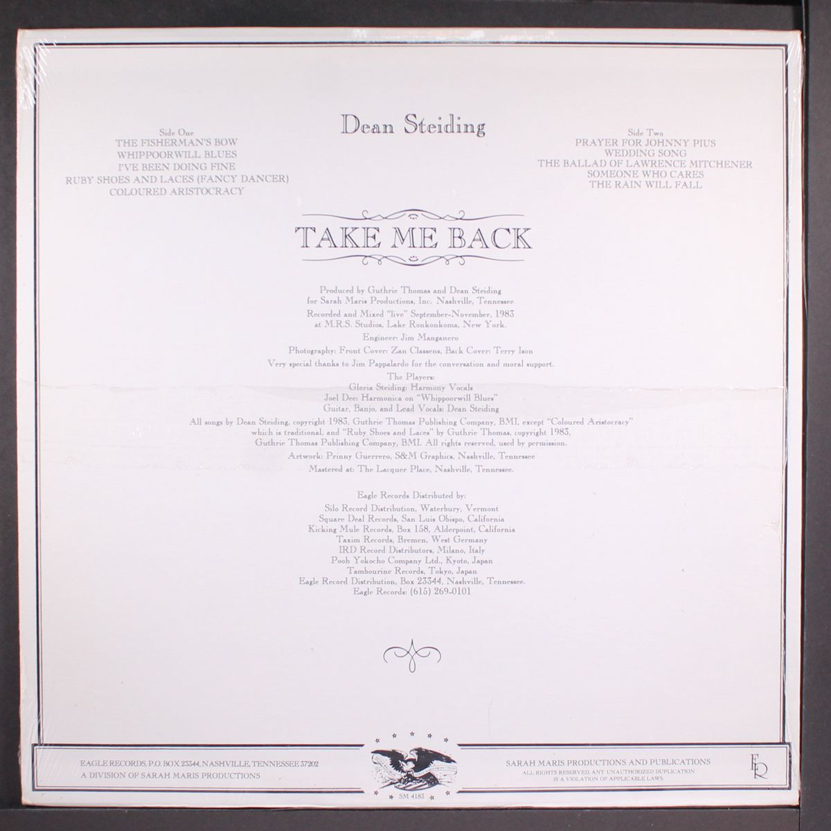 take me back by DEAN STEIDING